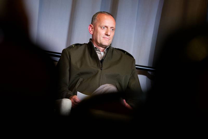 U.S. Army Brig. Gen. Ed Barker, the program executive officer for intelligence, electronic warfare and sensors, is seen here in August 2023 at the AFCEA TechNet Augusta conference in Georgia