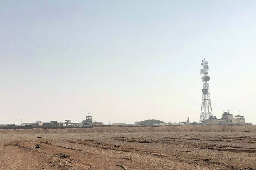 The al-Tanf military outpost in southern Syria is seen on Oct. 22, 2018.